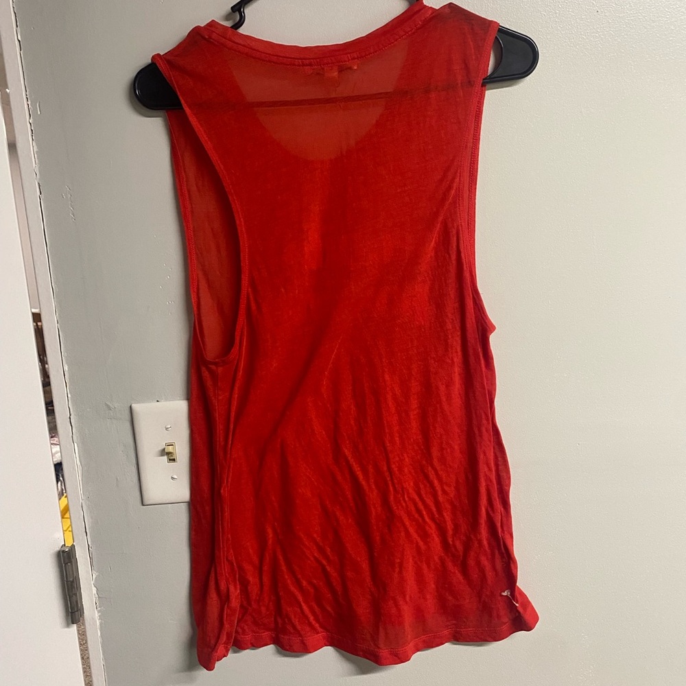 Express Red Graphic Muscle Tee - Picture 3 of 3